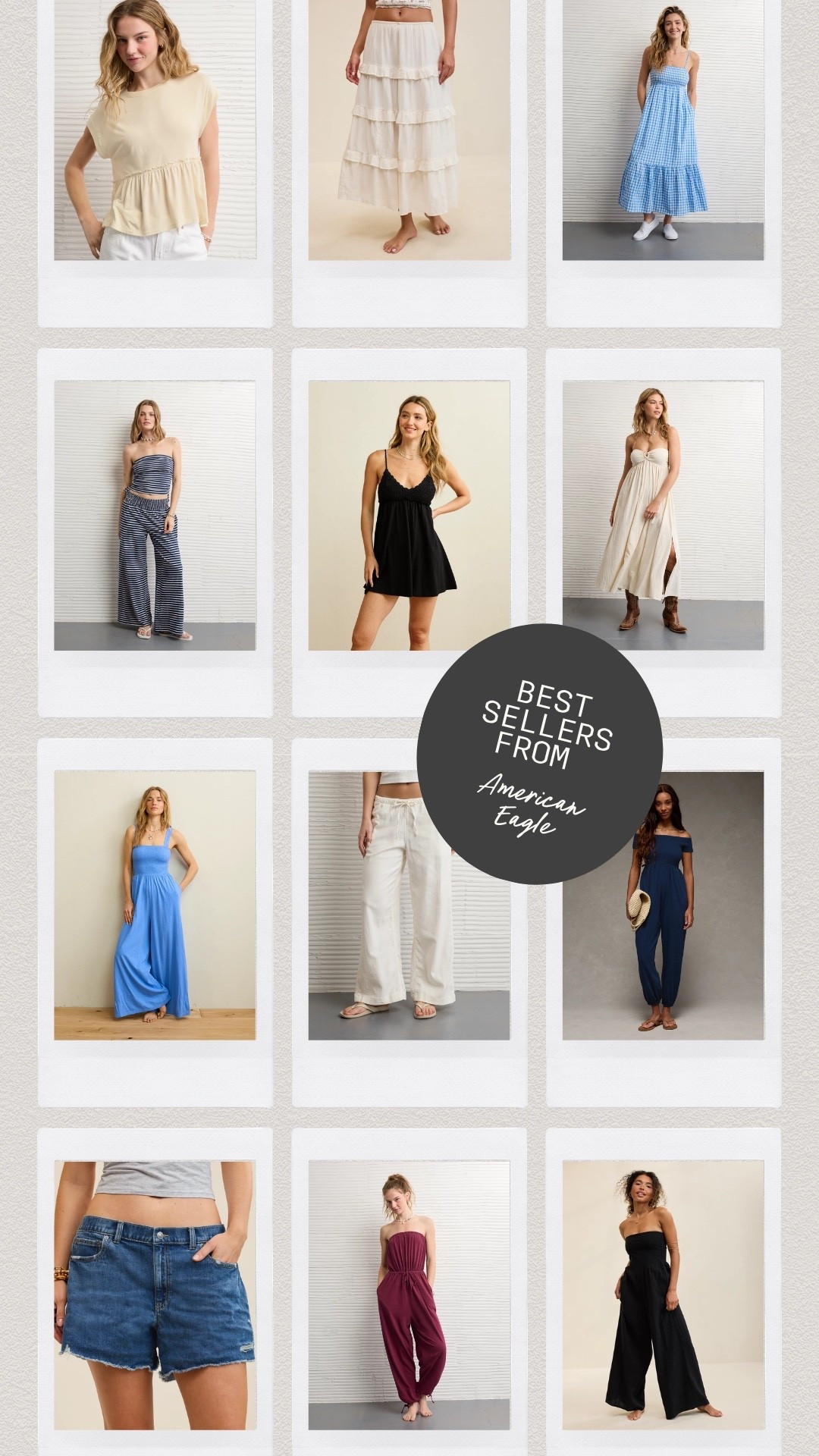 Best sellers from American Eagle!
-
-
-
Midsize fashion, midsize style, summer jumpsuits, soft pants, casual dresses, summer dresses