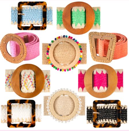 These cutest belts for Summer season! 
Adds a great touch to your summer dresses, cute to add with shorts and trouser looks too! I grabbed 3 of these cute belts! 

Affordable and great quality 


#LTKStyleTip #LTKFindsUnder50