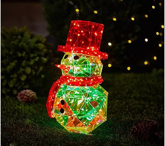 "As Is" Kringle Express Regular Holographic In/Outdoor Figure w/Remote - QVC.com | QVC