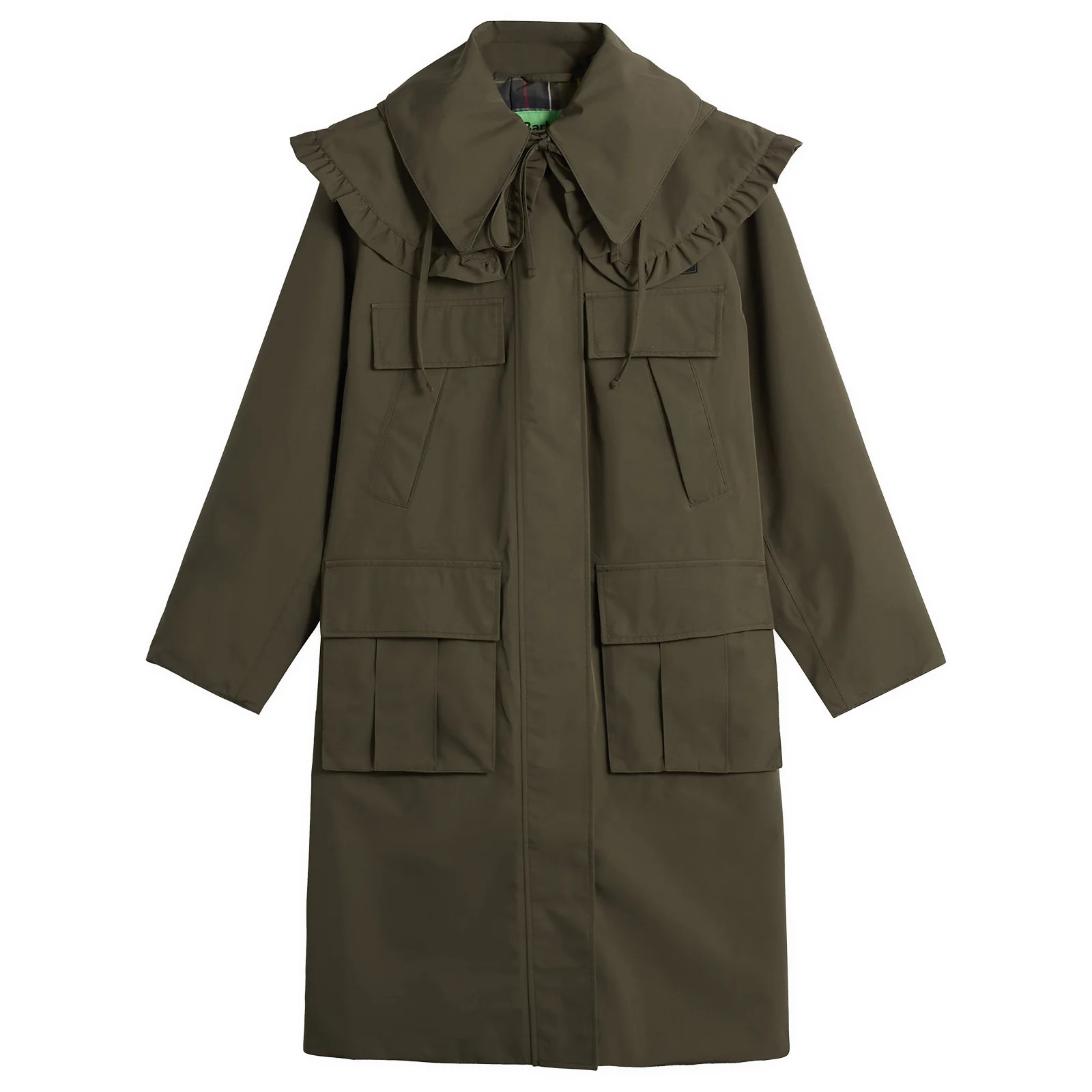 Barbour x GANNI Waterproof Parka Jacket | END. Clothing