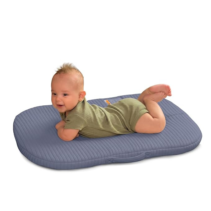 Boppy Playtime Lounger for Newborn - Soft Padded Surface & Cozy 360° Rim, Slate Blue | Amazon (US)