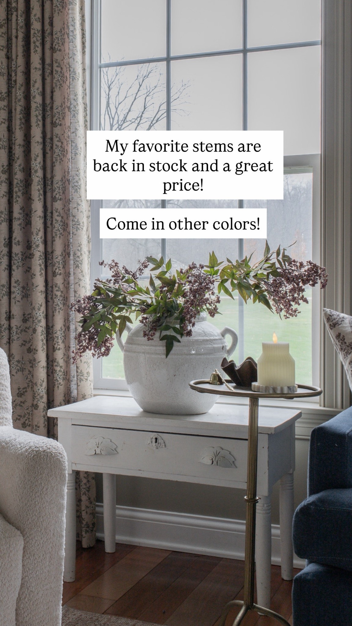 Back in stock! Grab them while you can. These are my favorite stems. I keep them out year round. Come in other colors

#LTKHome #LTKSaleAlert