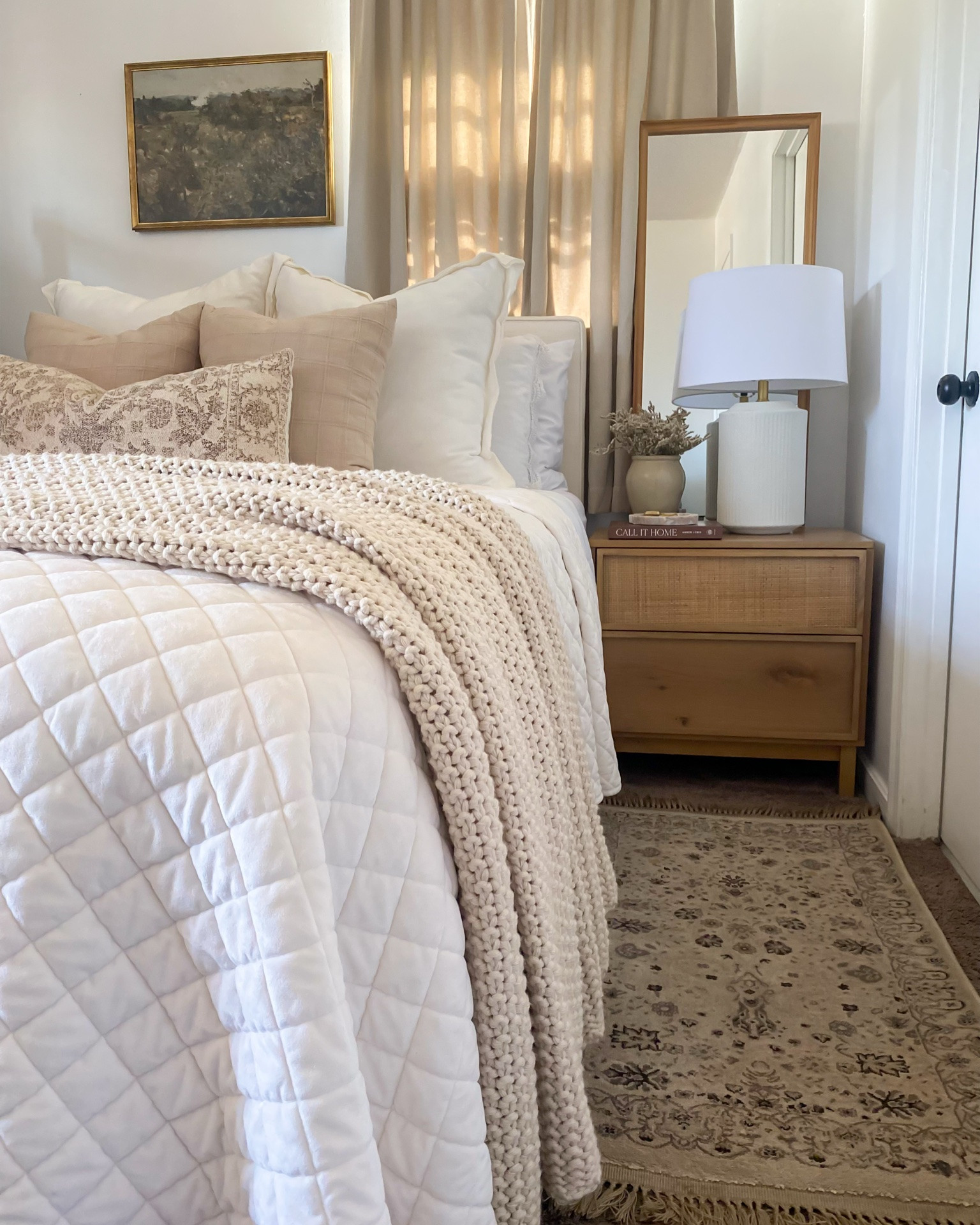 Master bedroom refresh ✨ landscape art, quilt, bedding inspo, lumbar pillow, casaluna throw blanket, nightstand, master bedroom, pillow covers, amazon home decor, pillow combo, tall lamp, coffee table book, bedroom styling idea, nightstand style idea
@Target

#LTKSaleAlert #LTKHome #LTKSeasonal