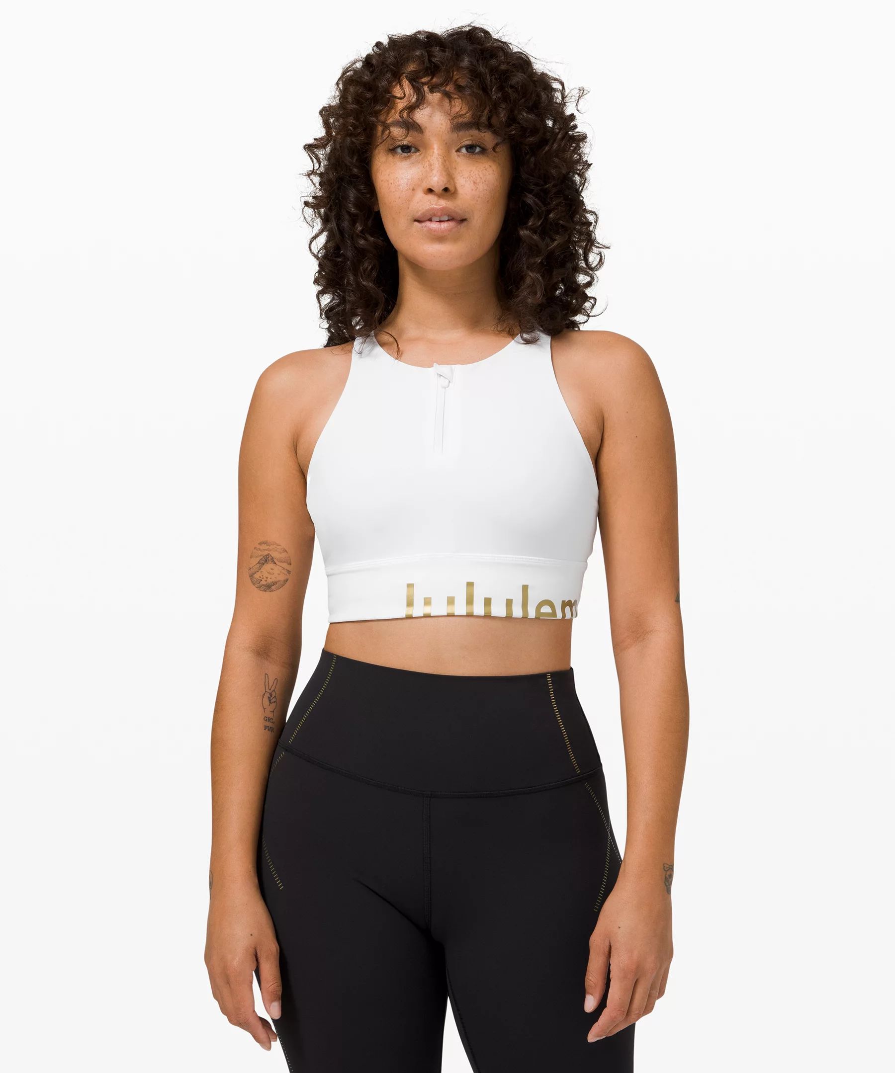 Energy Bra High Neck Long Line Zip Special Edition Medium Support, B–D Cup | Lululemon (US)