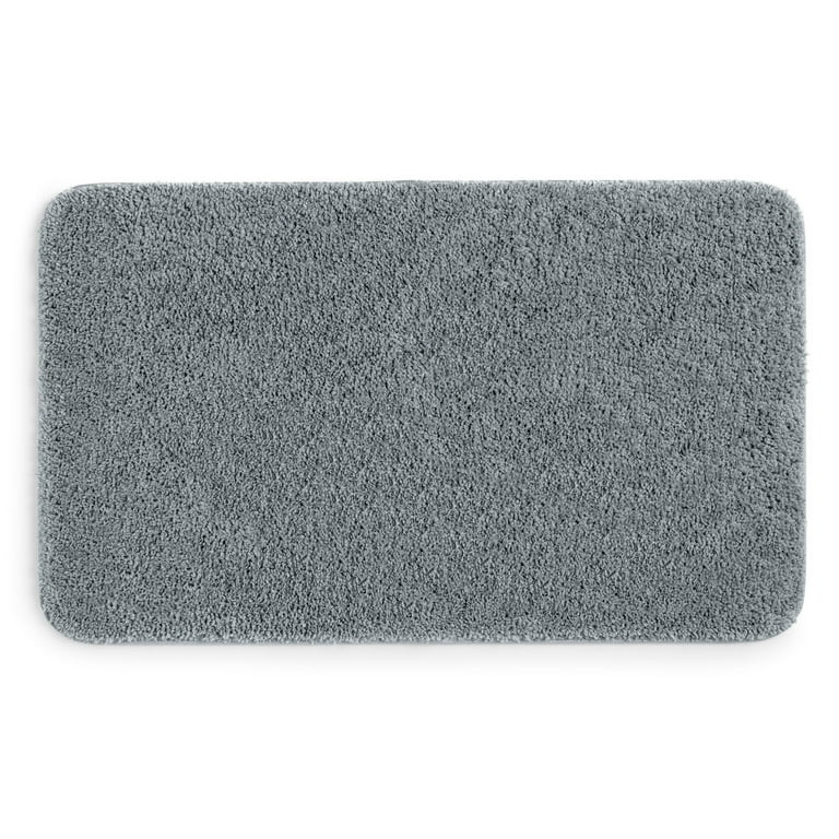 Mainstays Basic Polyester 24" x 40" Large Bath Rug, Grey | Walmart (US)