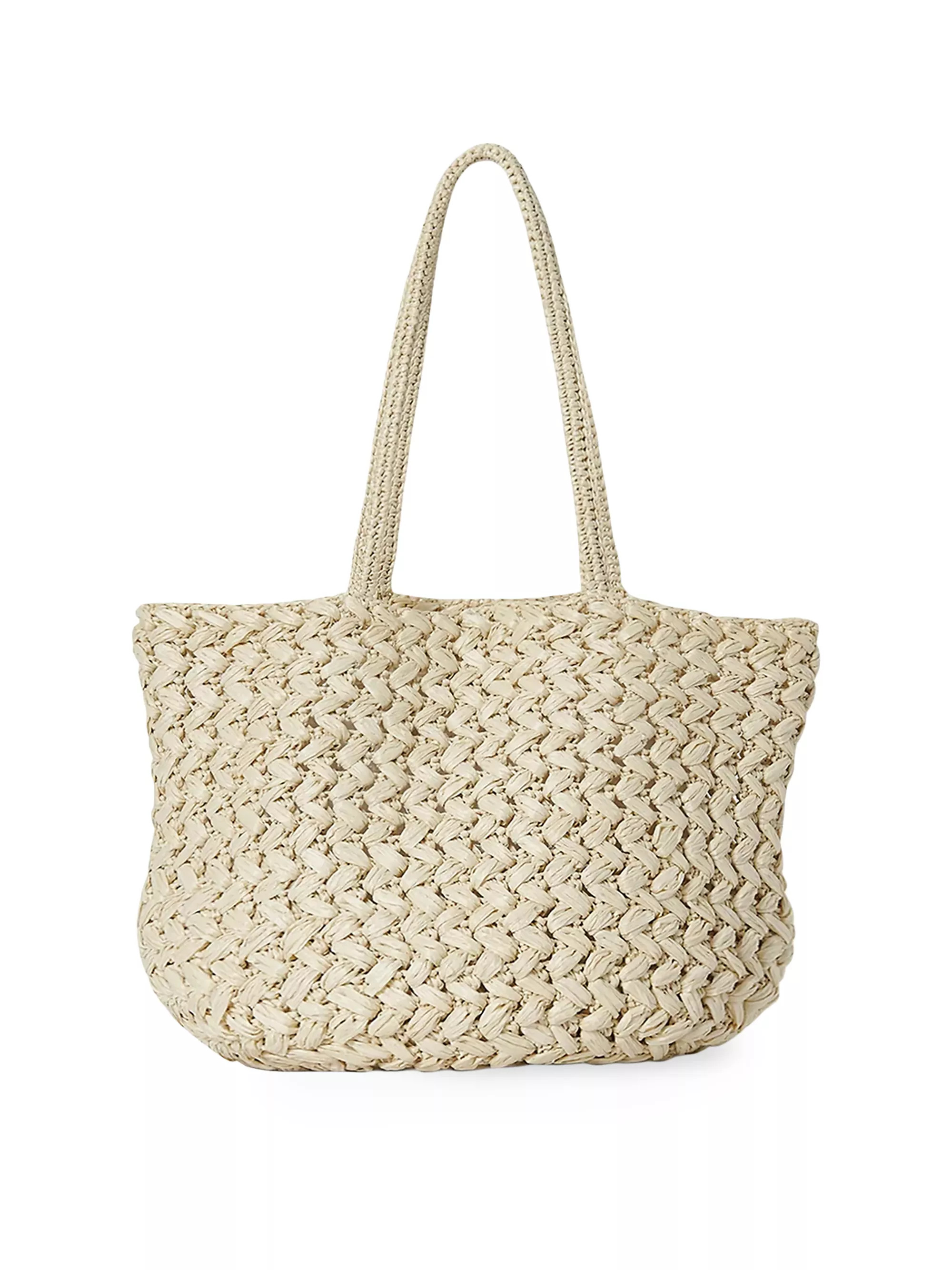 Estelle Woven Raffia Tote | Saks Fifth Avenue