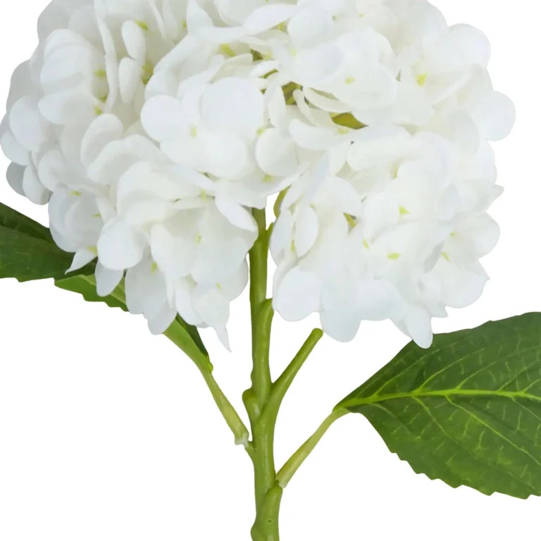 My Texas House Faux Hydrangea Stem, White, 17.75" - Walmart.com | Walmart (US)