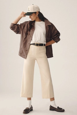 The Colette Cropped Wide-Leg Pants by Maeve | Anthropologie (US)