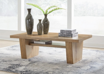 Kristiland Coffee Table, Light Brown | Ashley Homestore