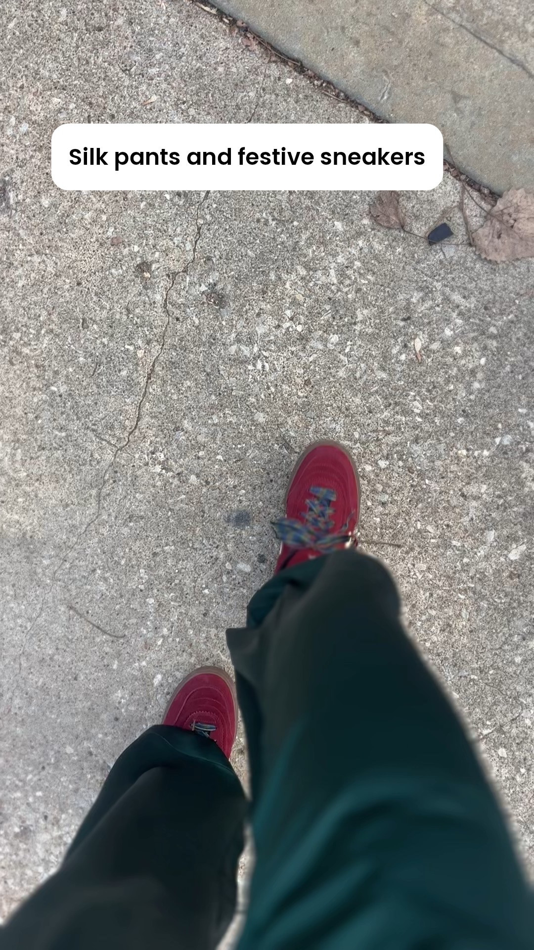 Christmas week red and green