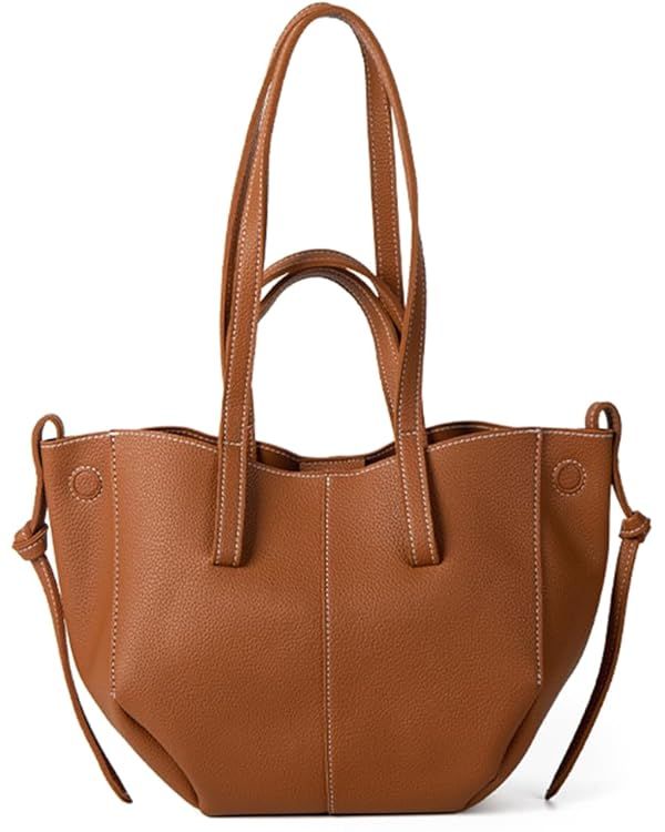 ACUYE Tote Bag for Women Faux Leather Work Tote Bag Purse Dumpling Bag Trendy Y2K Handbag Tote Ha... | Amazon (UK)