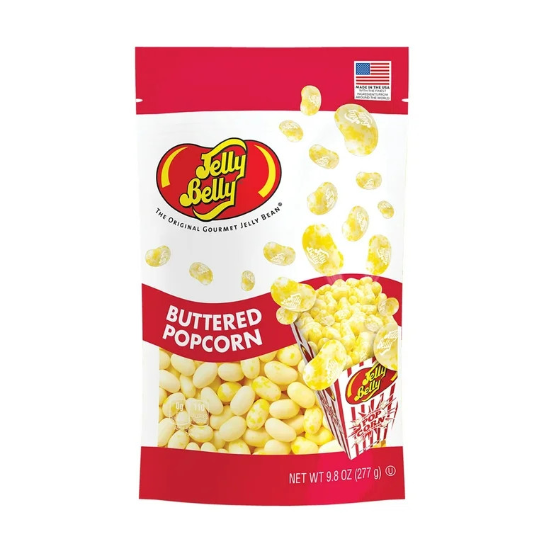 Jelly Belly Buttered Popcorn Jelly Beans - 9.8 oz Pouch Bag - True-to-life Buttered Popcorn-flavo... | Walmart (US)