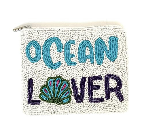 OCEAN LOVER Bead Coin Pouch, Beaded Coin Pouch, Bead Coin Purse, Small Wallets for Coins, Coin Bag, Birthday Gifts | Amazon (US)