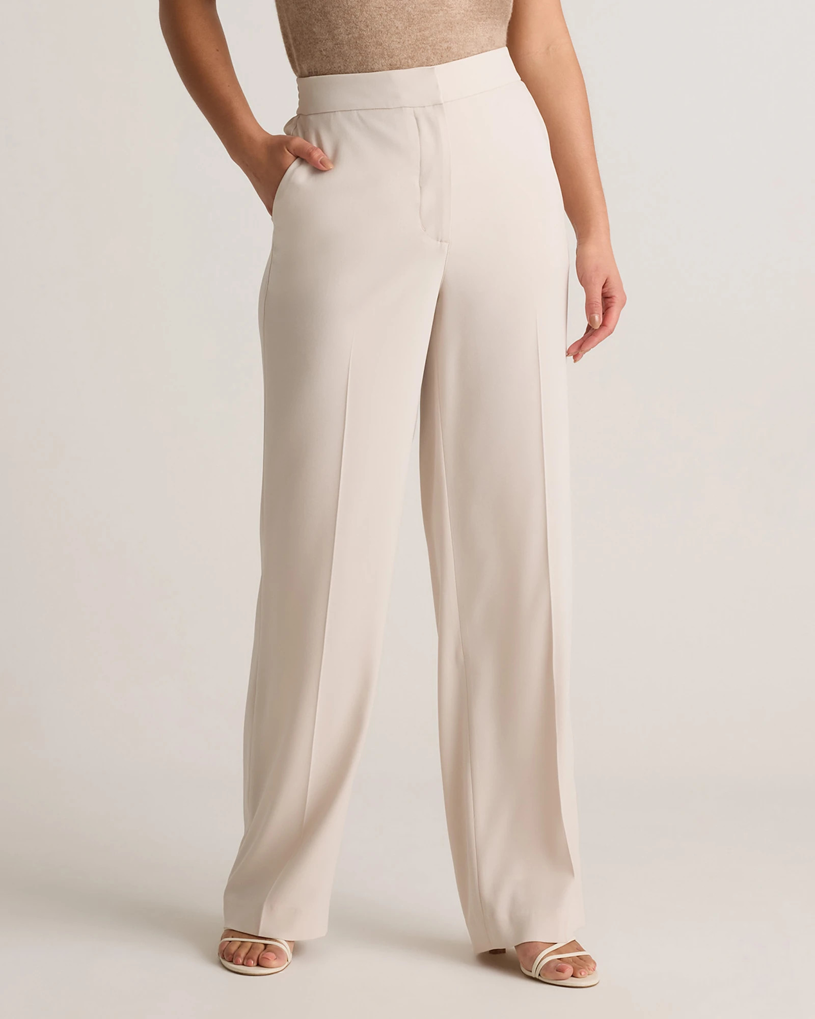 Stretch Crepe Classic Trouser Pants | Quince