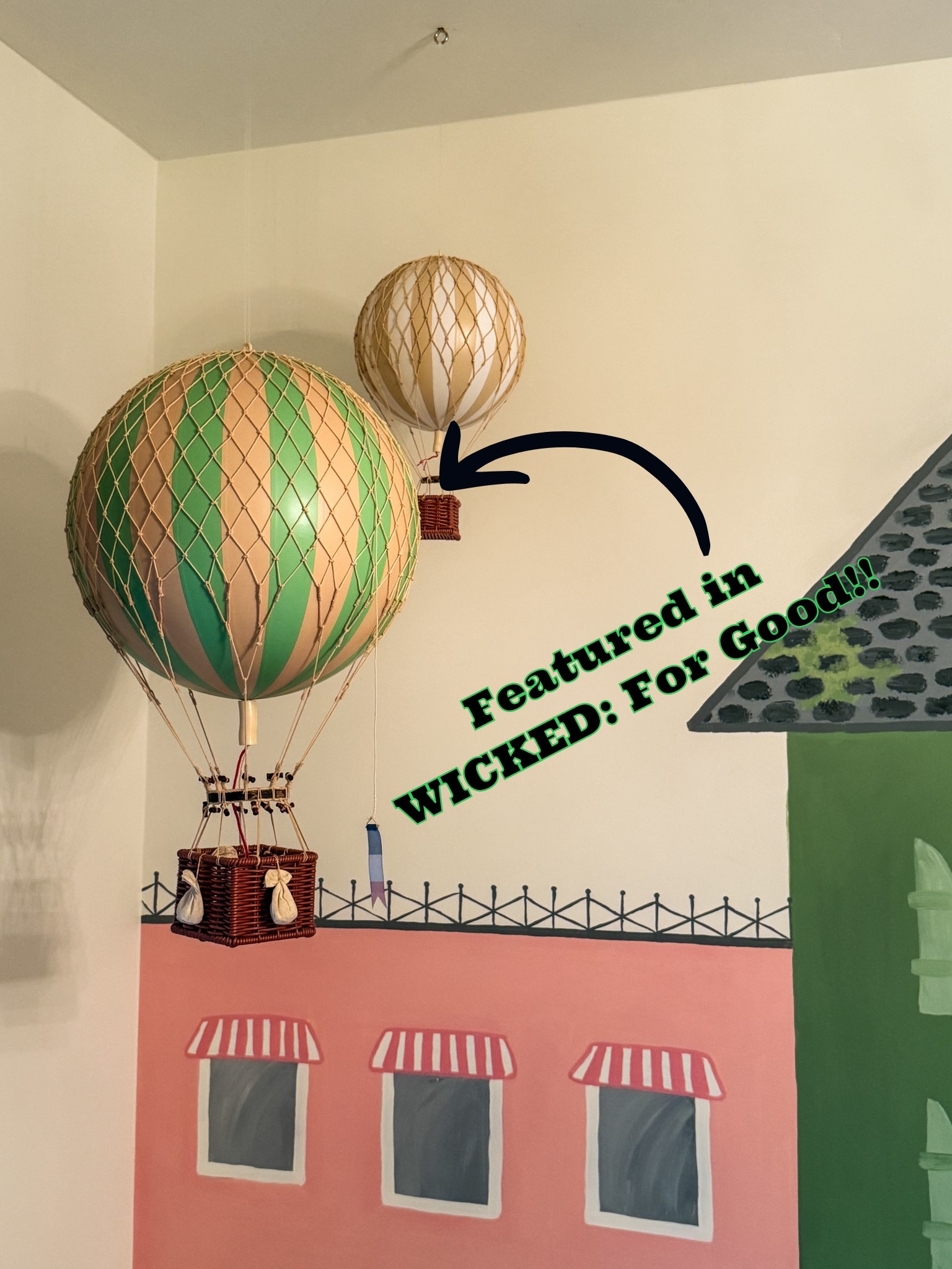 Not me STOKED seeing a zillion of these green balloons that I have in my boy’s playroom in WICKED For Good!! They are SO cute, yall! 

#LTKKids #LTKHome #LTKmomlife