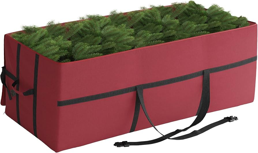 Christmas Tree Storage Bag - Canvas Container with Zipper and Binding Straps for Up to 9-Foot Art... | Amazon (US)