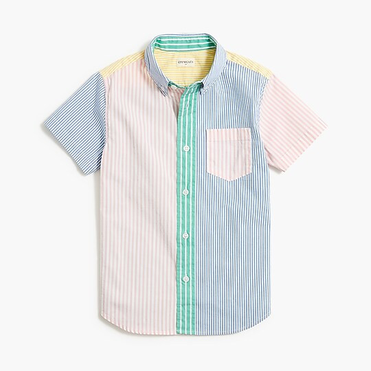 Boys' mixed-stripe shirt | J.Crew Factory