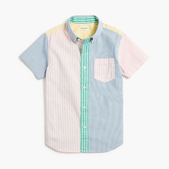 Boys' mixed-stripe shirt | J.Crew Factory