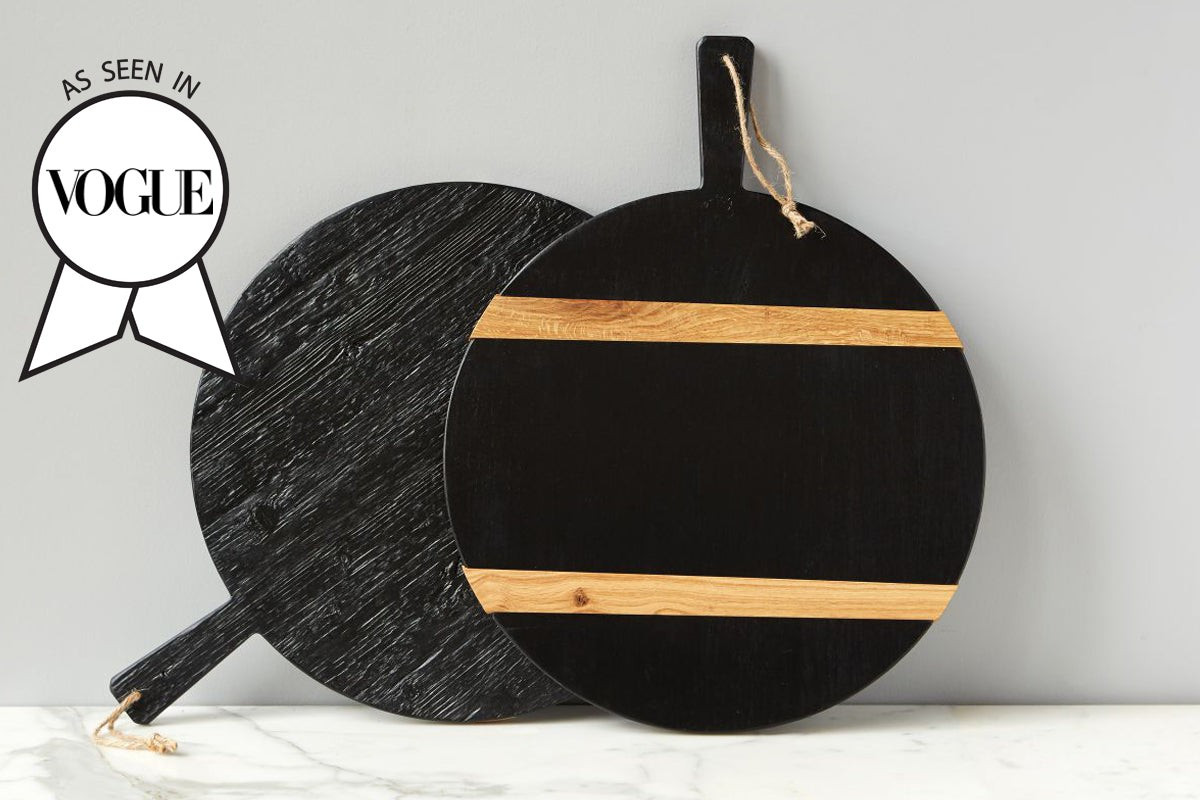Black Round Mod Charcuterie Board, Medium | etúHOME