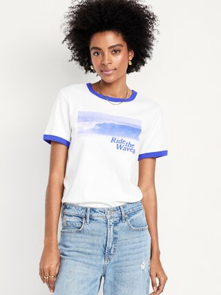 EveryWear Graphic Ringer T-Shirt | Old Navy (US)