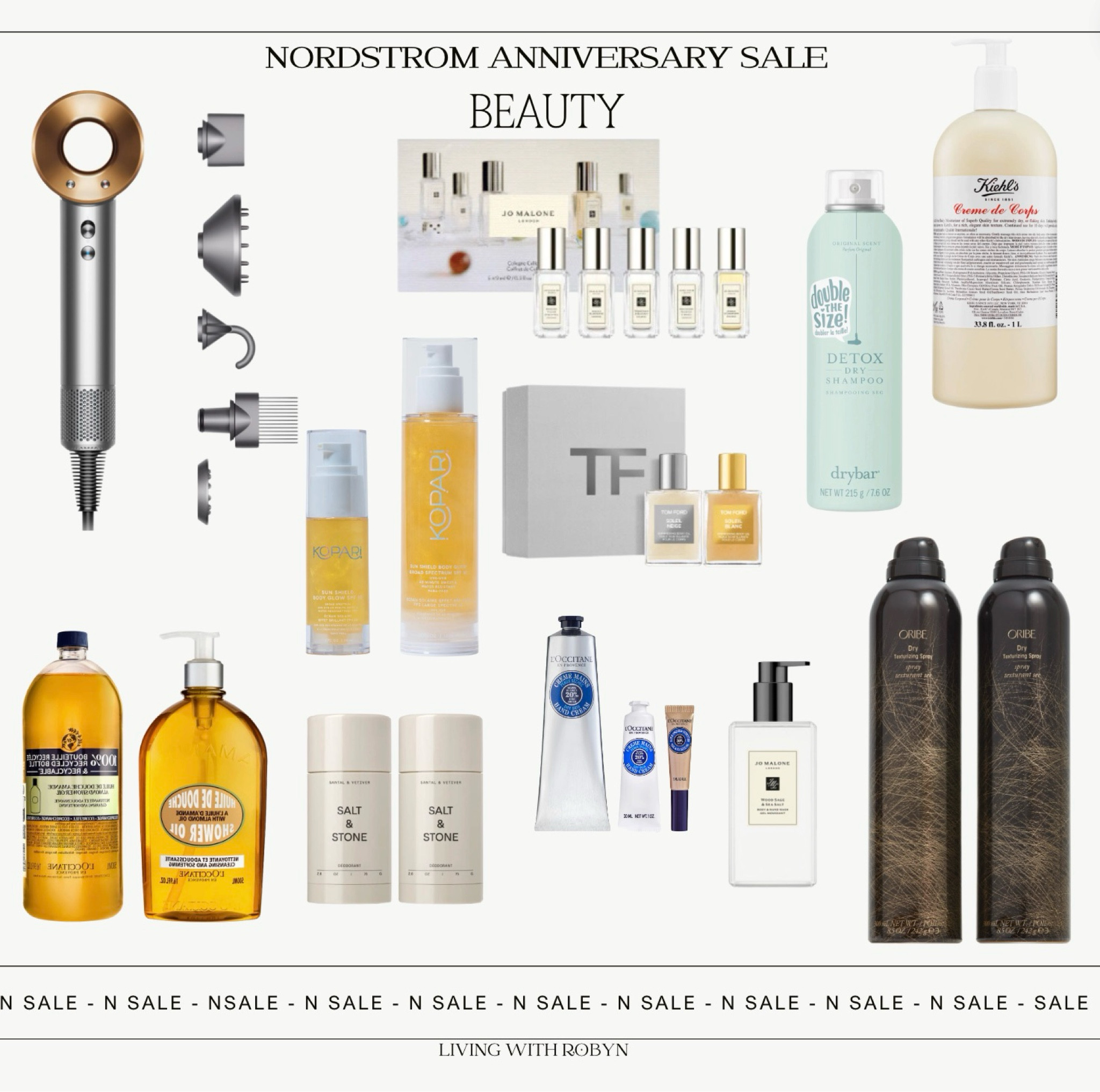 My favorite beauty picks from the Nordstrom Anniversary Sale 
#NSale 
#Jo Malone #Kopari #Kiehl’s #L’Occitane #Tom Ford #Oribe #Salt & Stone #Drybar 

#LTKxNSale #LTKBeauty #LTKFindsUnder50