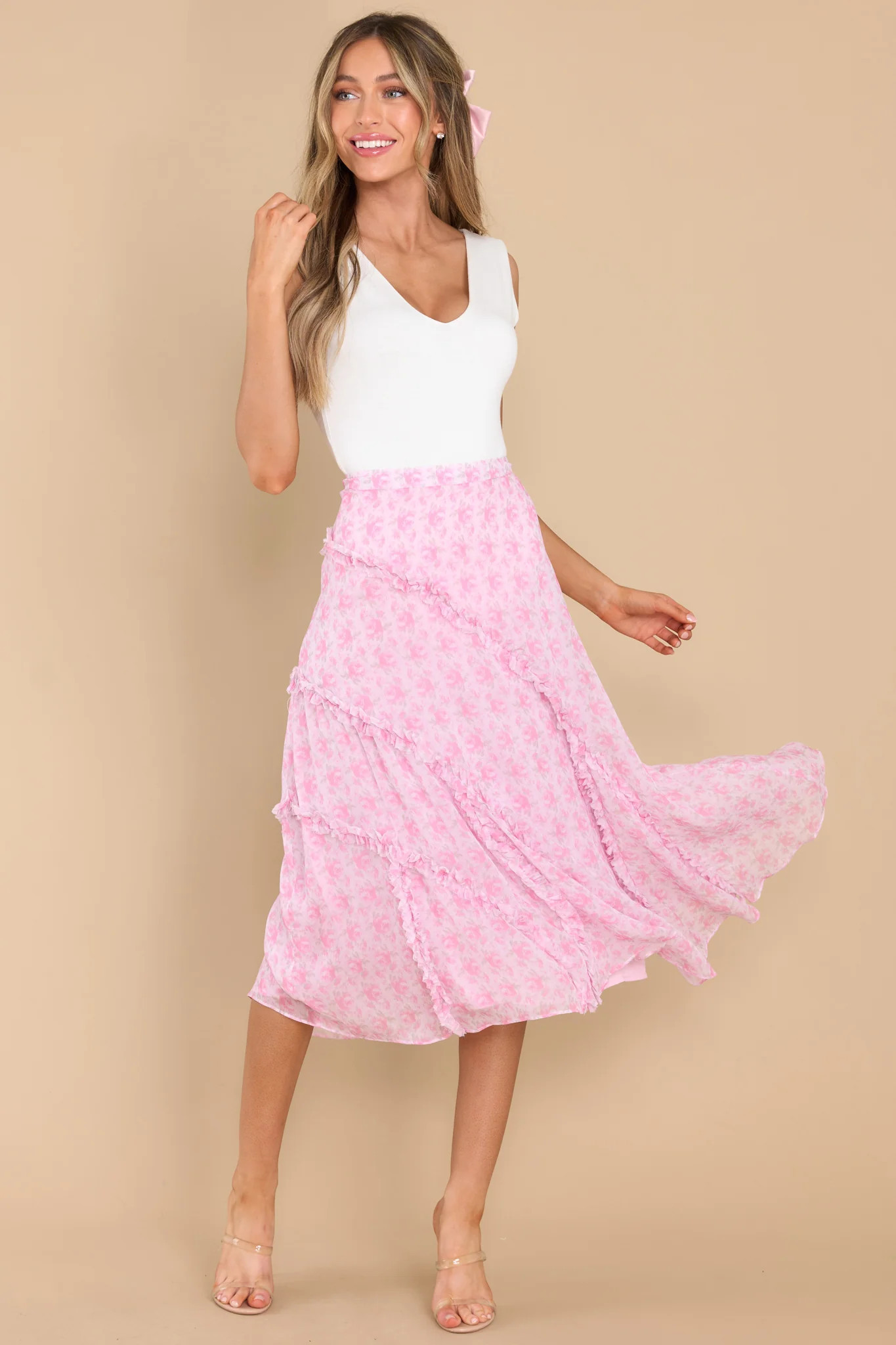 Sweet Talking Ivory Bodysuit | Red Dress 