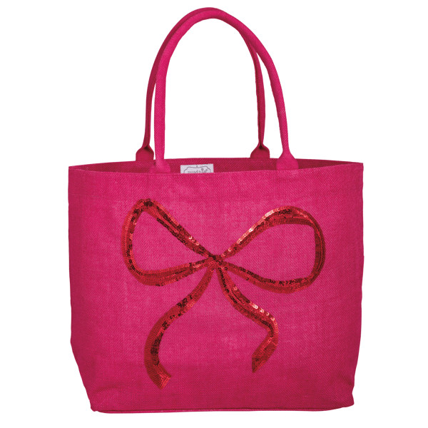 Bow Sparkle Tote | Mud Pie