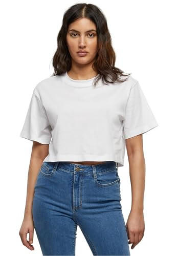 Build Your Brand Women's Oversized T-Shirt, White, 5XL | Amazon (US)
