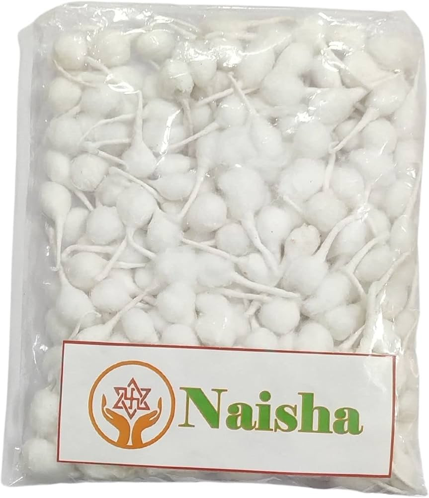 Naisha Hand Rolled Organic Cotton Puja Wicks Religous Long Jyot Bati Akhand Pooja Lamps Diya Batt... | Amazon (US)