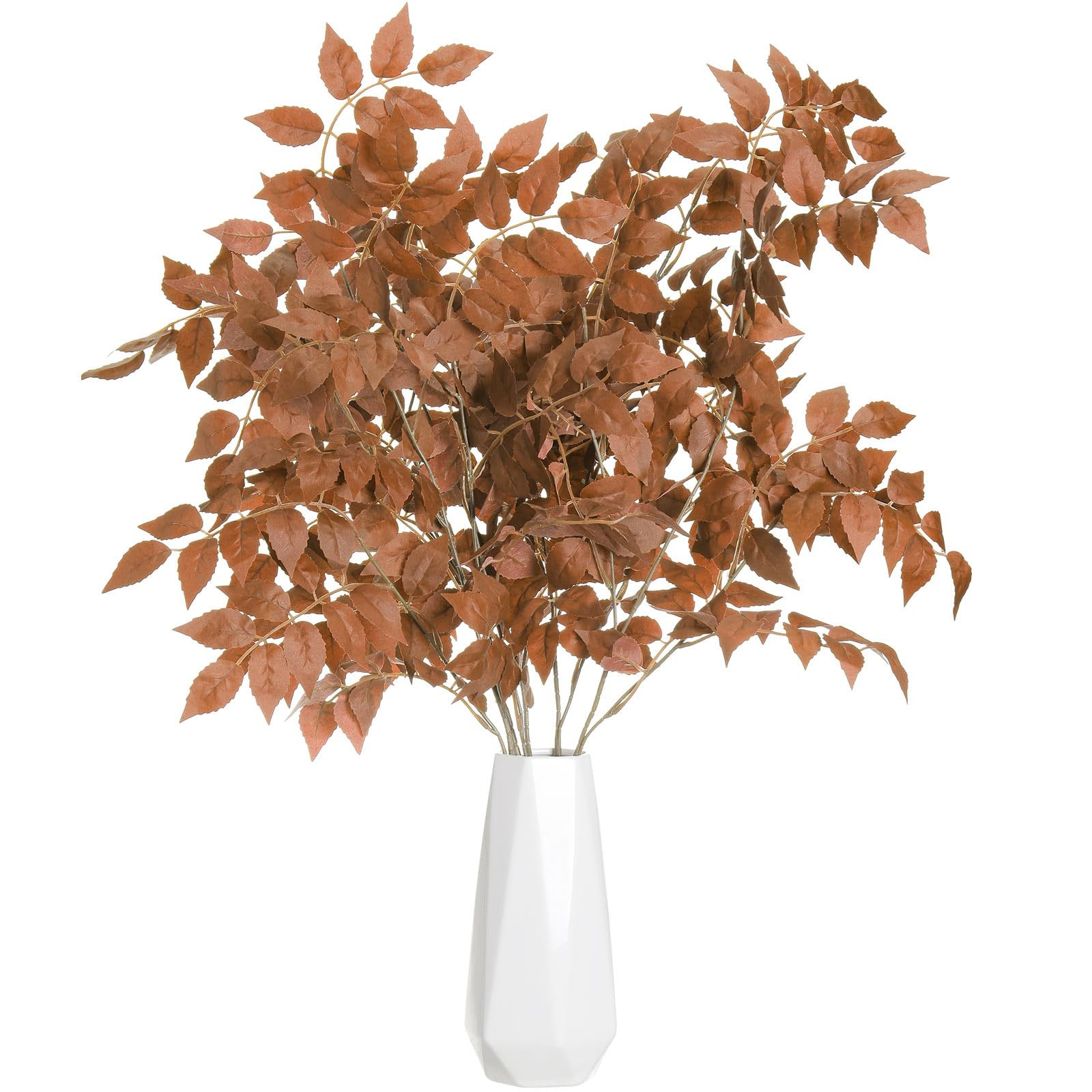 6pcs 39inch Artificial Cimicifuga Plant Leaf Spray Faux Plum Cimicifuga Faux Silk Plants Fake Ram... | Amazon (US)