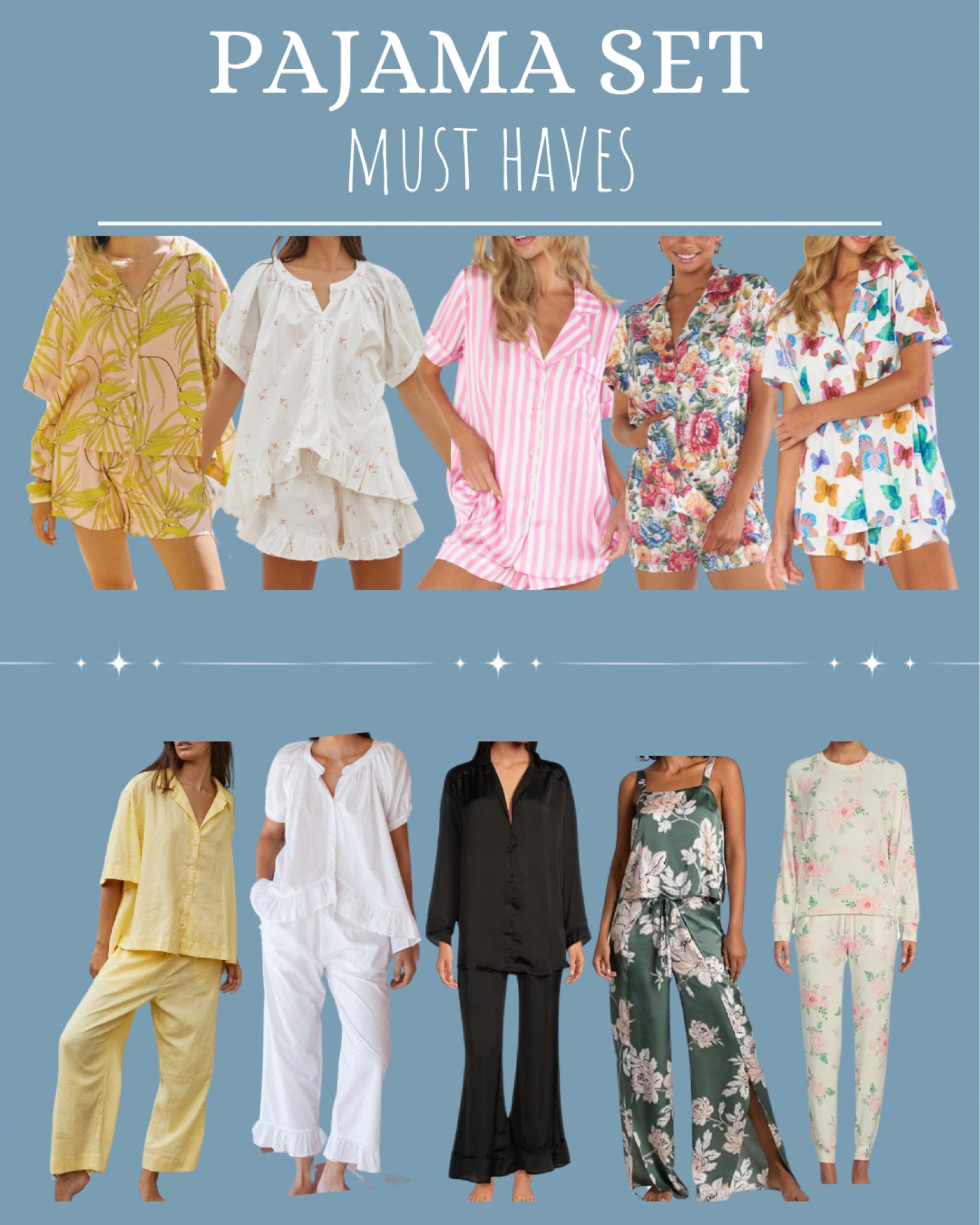 We all know we love us some pj sets and these are top tier!! 

#LTKtravel #LTKhome #LTKstyletip