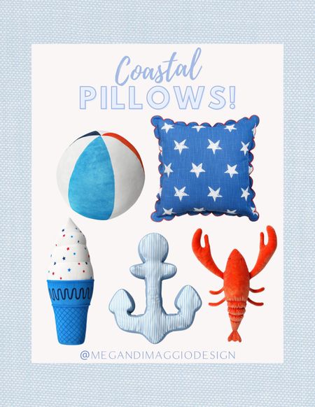 $15 and under new coastal and beach themed throw pillows!! How cute is this new scalloped pillow for Memorial Day?! Love on a front porch, or entryway bench!! Adorable for a kids space too & more linkAmerican

#LTKfindsunder50 #LTKxTarget #LTKSeasonal