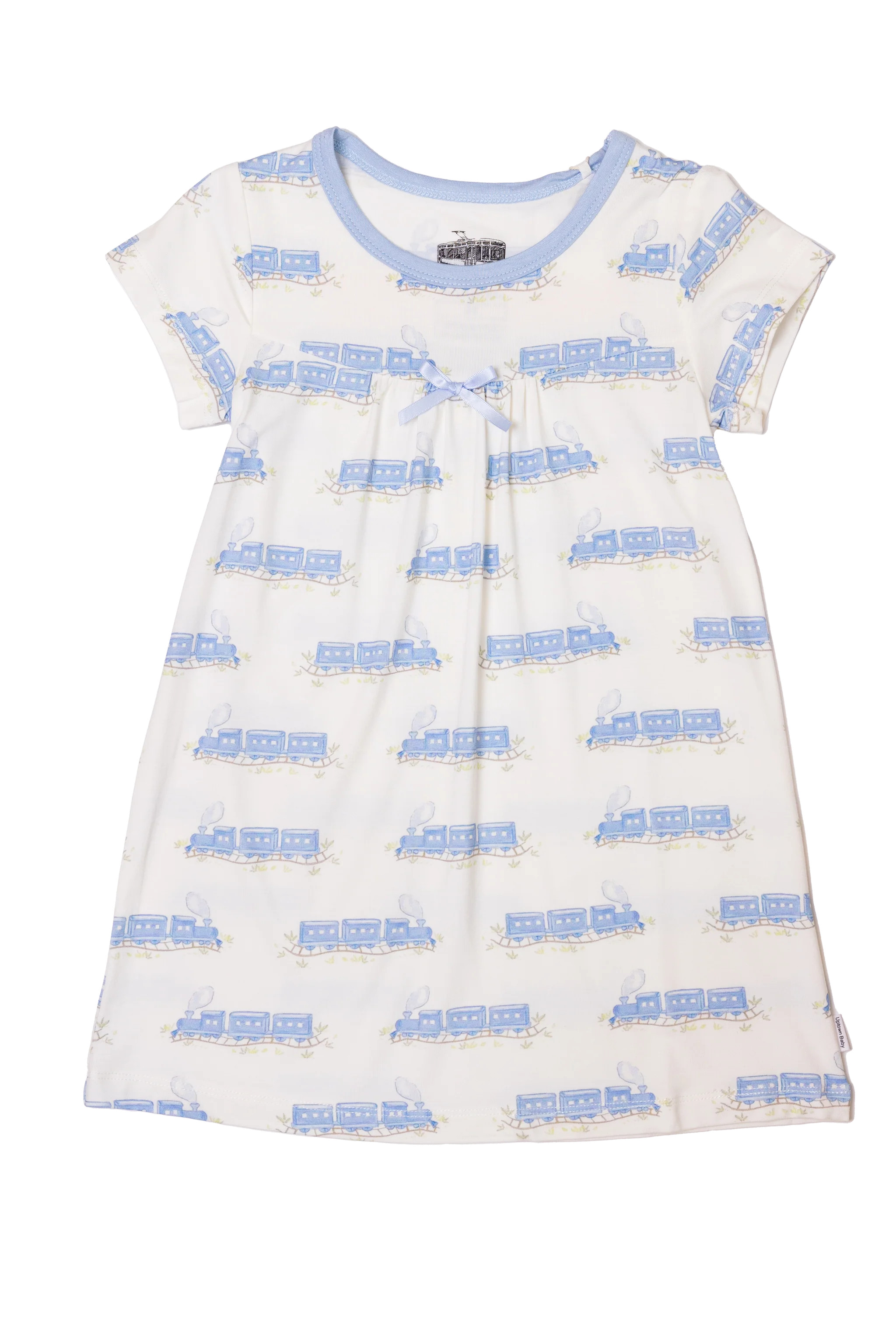 Trains Bamboo Dress | The Uptown Baby