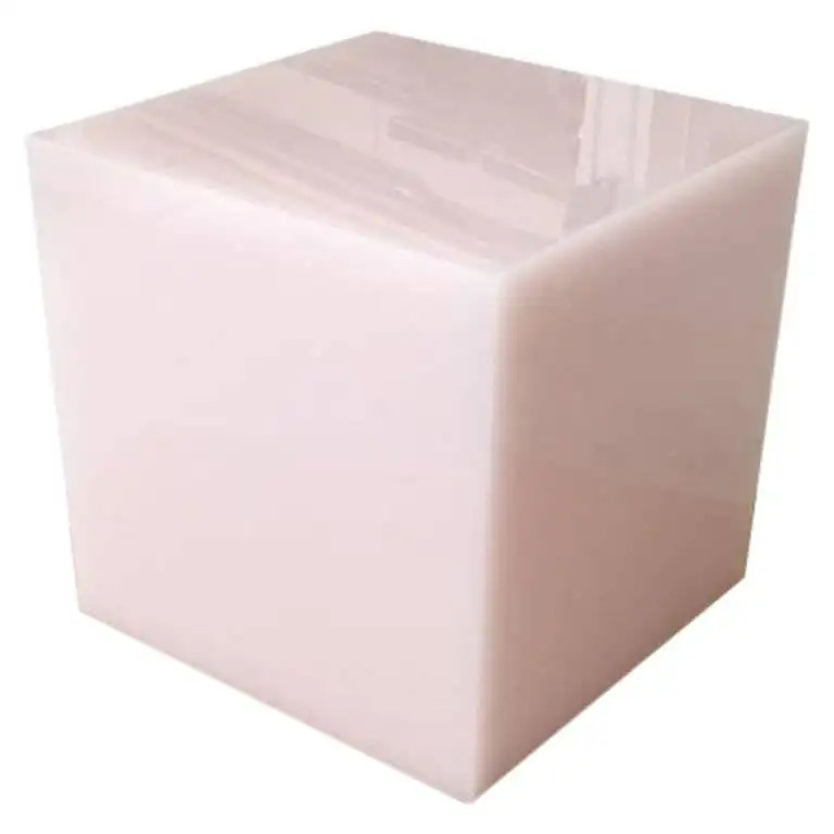 Contemporary Light Pink Side Table or Bedside Table, Sabine Marcelis Candy Cube | 1stDibs