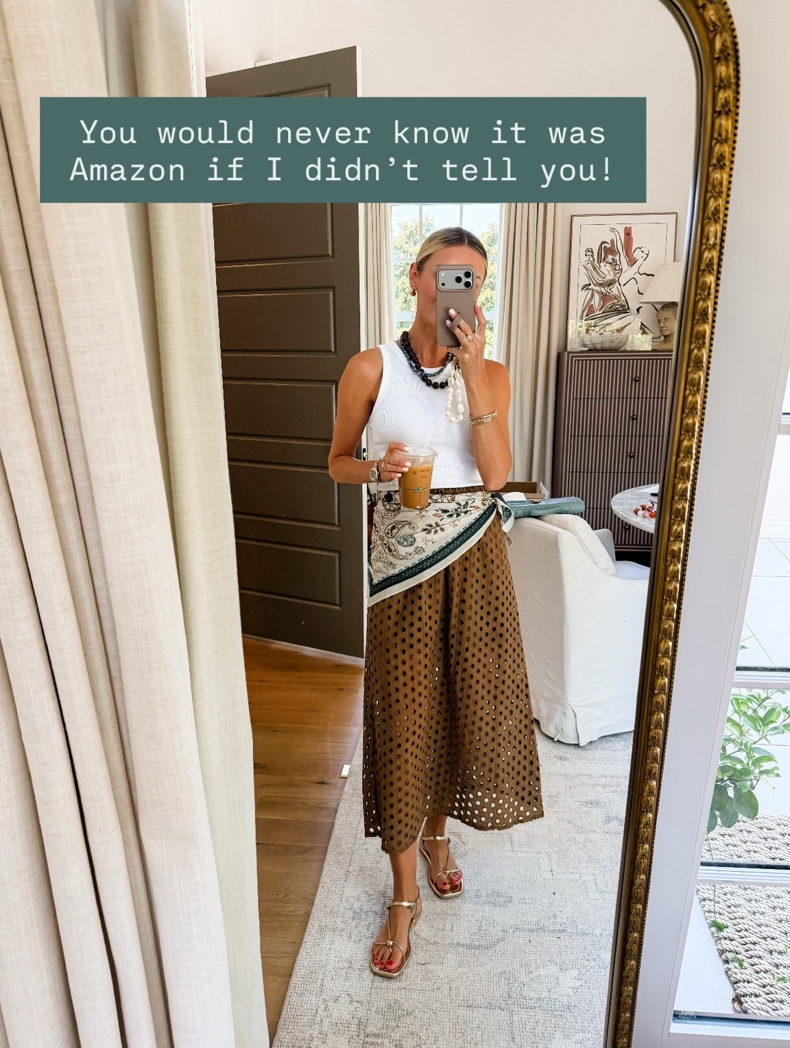 This ribbed tank has been a go to for me lately! I have ordered this skirt in 3 different colors now! It’s so good! Wearing S!

Loverly Grey, Amazon, pre fall outfit, pre fall looks, brown skirt, closet staples, gold sandals

#LTKSeasonal