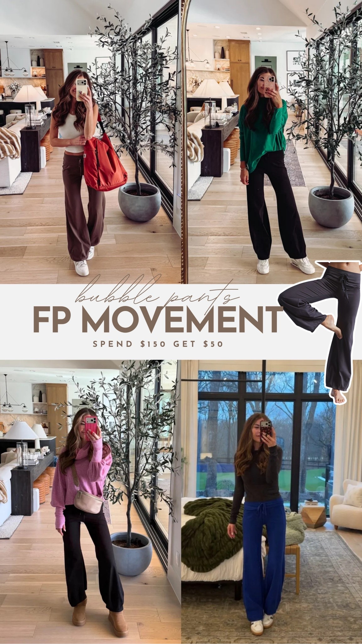 fp movement, spend $150 get $50! 

fp movement, bubble pants

#LTKSeasonal