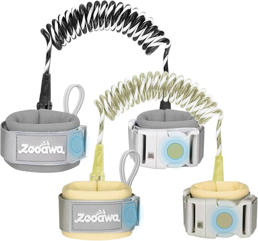 Zooawa Toddler Leash 2Pack, Toddler Kids Harness Anti Lost Wrist Link with Magnetic Lock, Reflect... | Amazon (US)