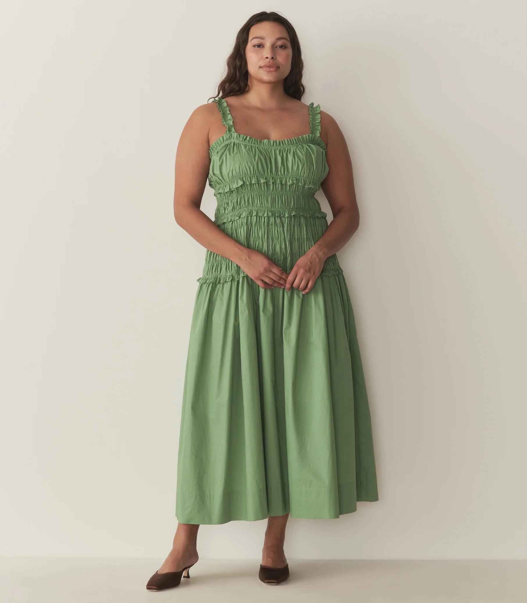 Marianne Dress - English Ivy | DÔEN | DOEN