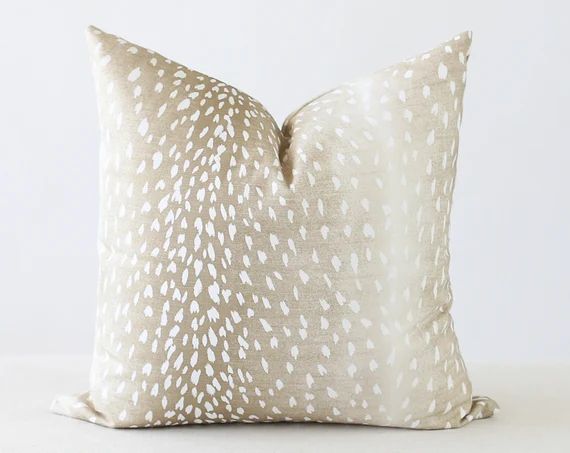 Antelope Throw Pillow Deer Pillow Cover Animal Print Pillow | Etsy | Etsy (US)