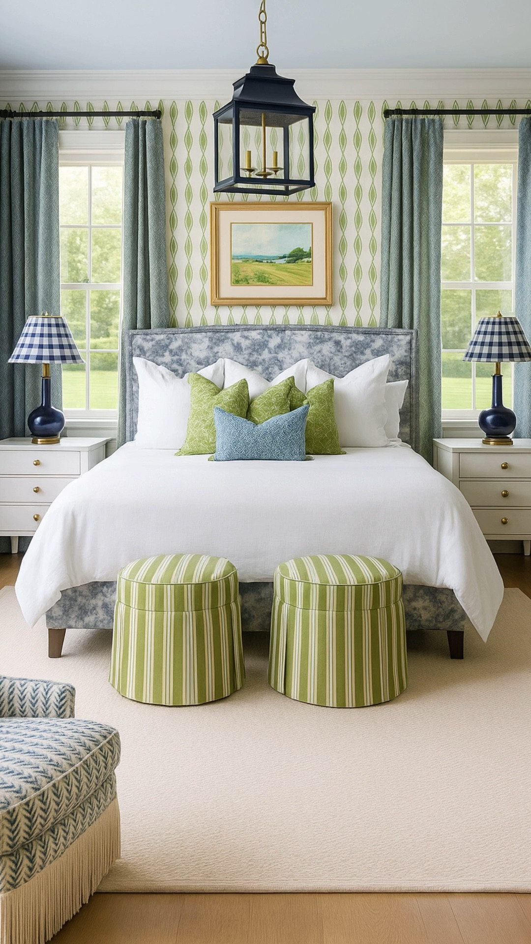 Green and navy bedroom design! 

#LTKCyberWeek #LTKSaleAlert #LTKHome
