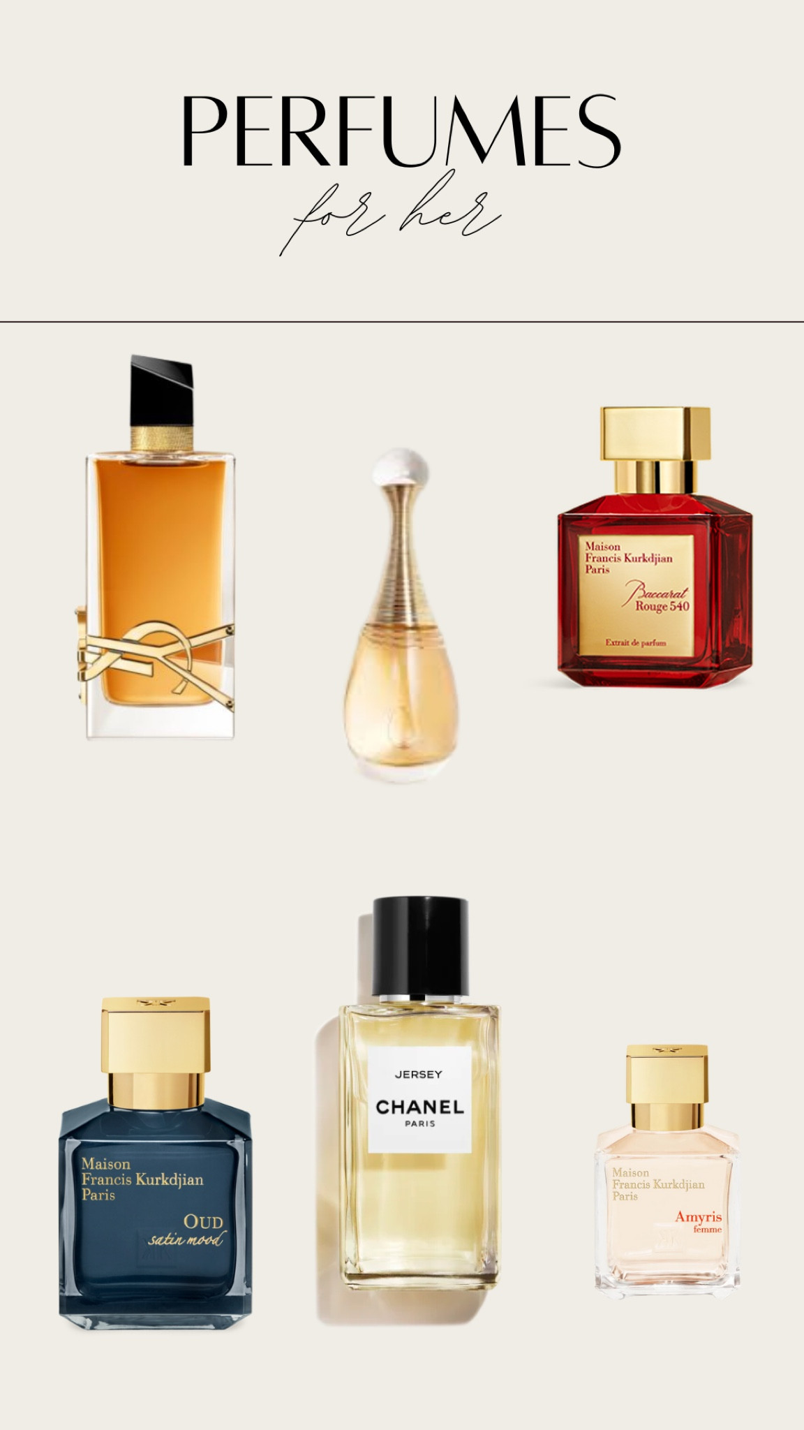 Perfumes for her 