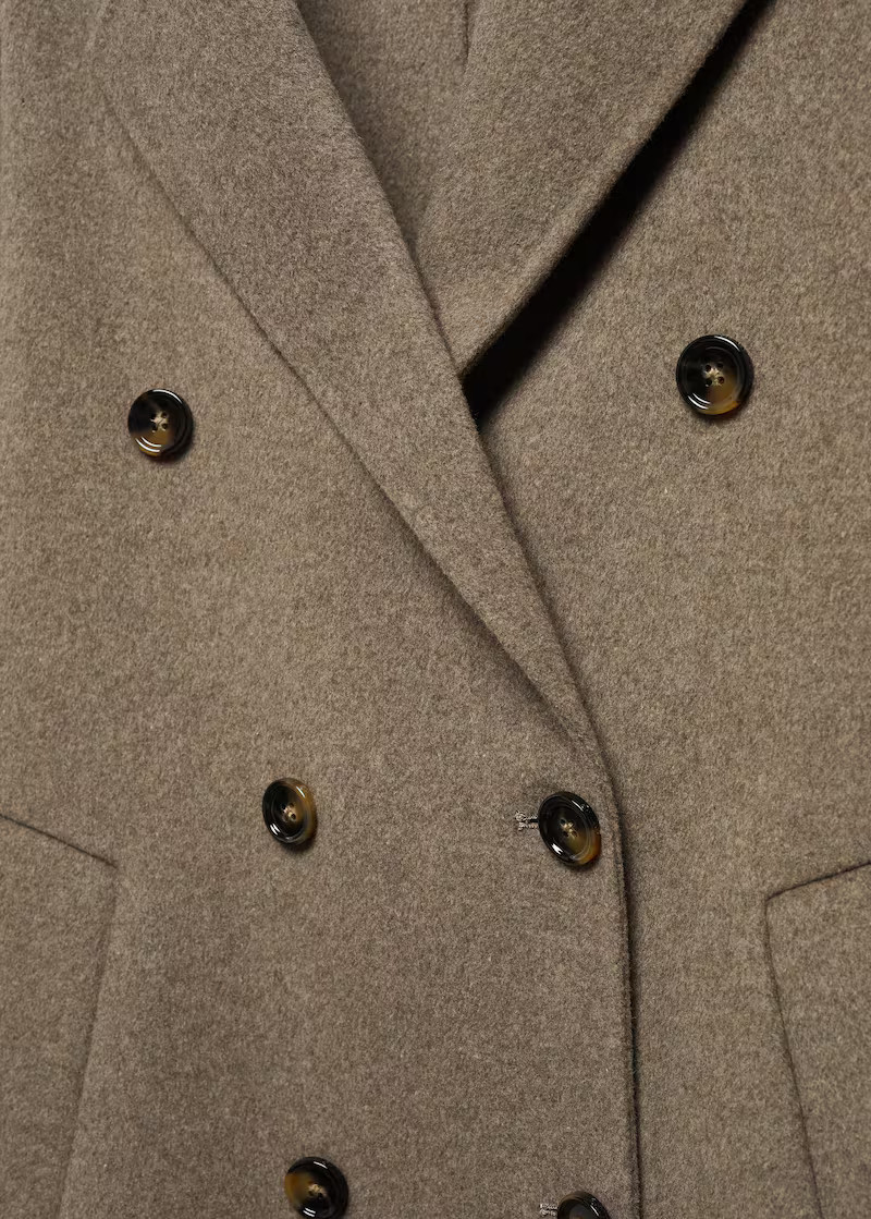 Handmade oversized wool coat -  Women | Mango USA | MANGO (US)