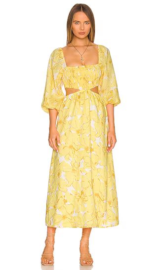Nadiva Midi Dress in Willa Floral Print | Revolve Clothing (Global)