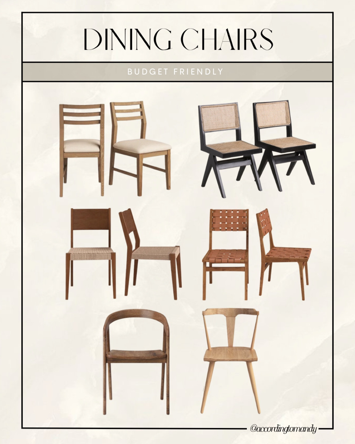 Budget Friendly dining chairs



#LTKhome