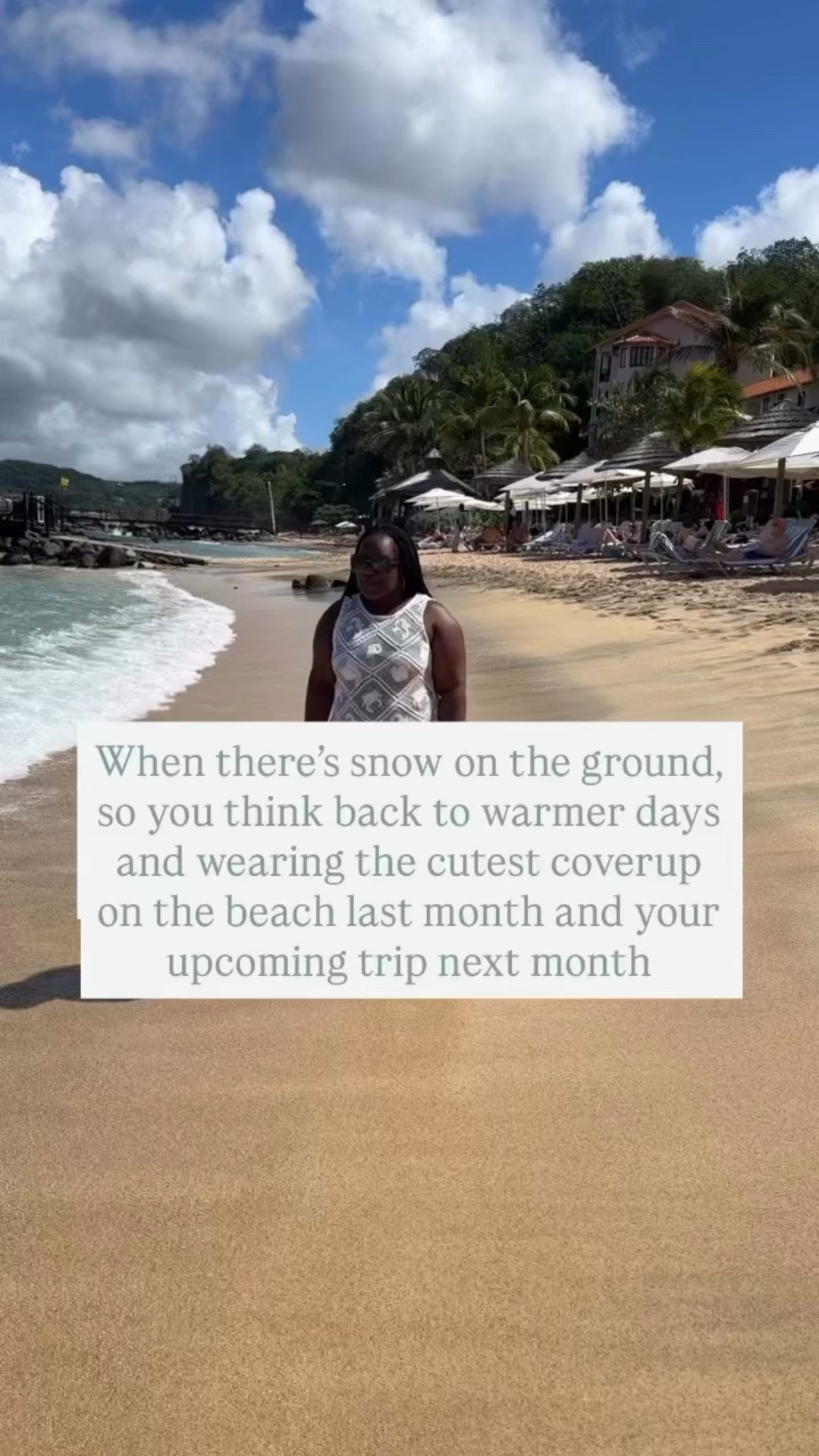 The snow and frigid temperatures have me dreaming of being back in the warmth and sun of beautiful Grenada.  This cover up from @loft was one of my favorite pieces I brought and I will be wearing it on all future beach vacations (next one coming next month).

Click the link in stories to grab it while it’s currently on sale. 🐚 🦀 

#vacationoutfitinspo#sizeinclusivefashion#petitefashion#midsizeoutfit#coverupswimwear

#LTKPetite #LTKMidsize #LTKTravel