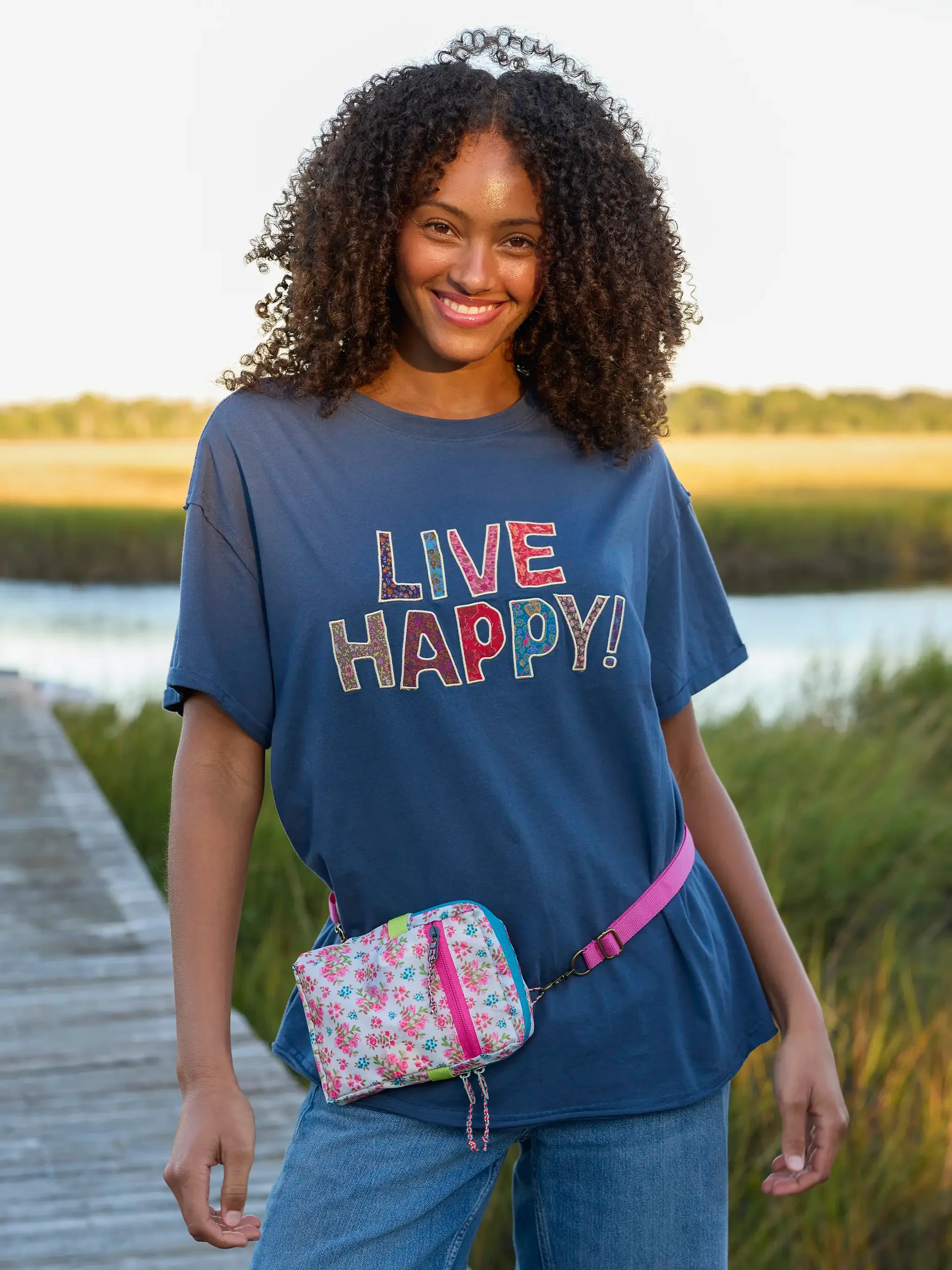 Take It In Cotton Applique Tee | Natural Life