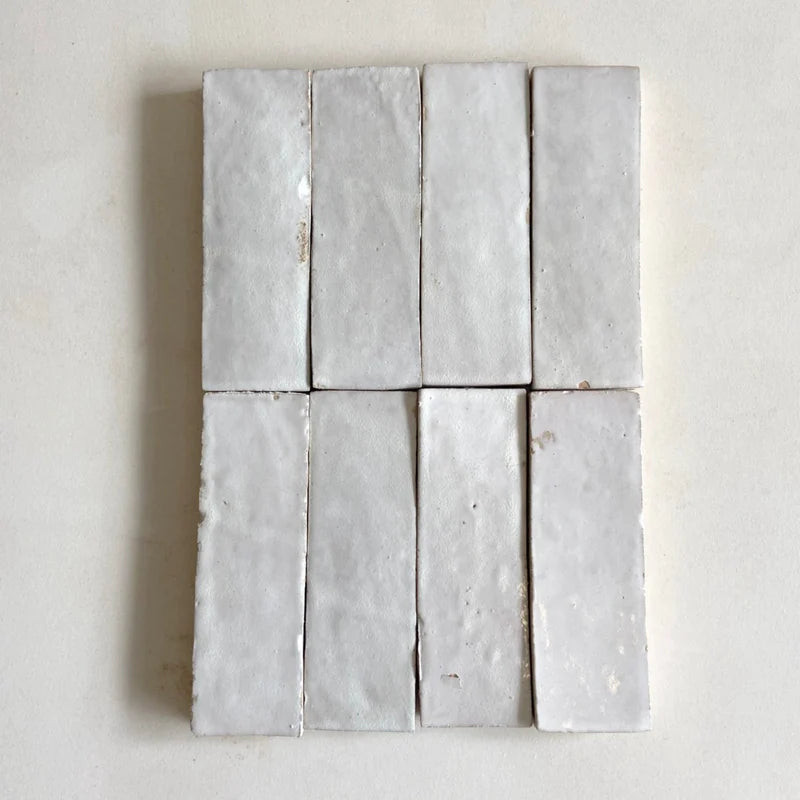 Tiles of Ezra Zellige 2x6 Snow | Alexander James Studio