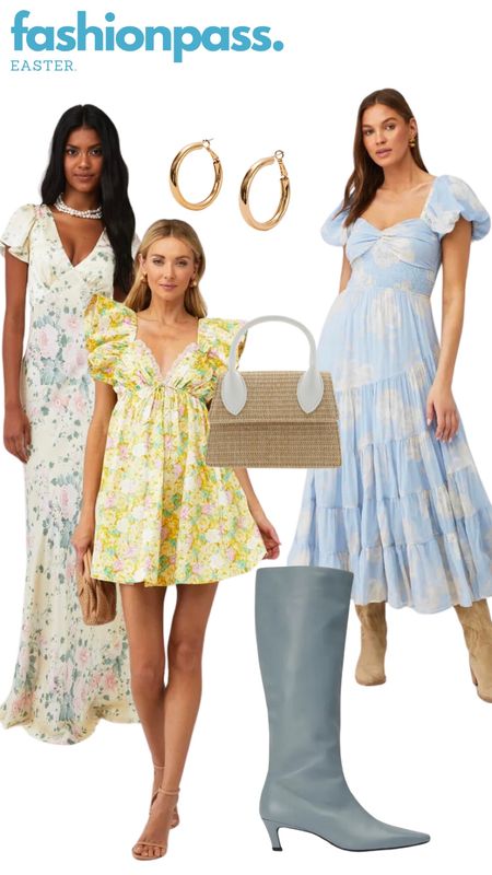 Fashionpass, Easter, dress, boots, bag, hoop earrings, spring outfit 

#LTKstyletip #LTKSeasonal