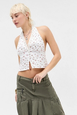 Kiss The Sky UO Exclusive Positano Halter Top | Urban Outfitters UK