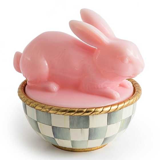 Milk Pink Bunny Lidded Container | MacKenzie-Childs